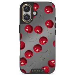 Husa Elite Mirror, Magsafe, Gold Cherrybomb, iPhone 16, Rosu