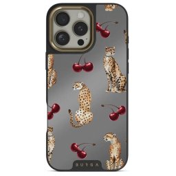 Husa Elite Mirror, Magsafe, Gold Cougar, iPhone 16 Pro Max, Gri