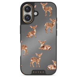 Husa Elite Mirror, Magsafe, Gold Bambi, iPhone 16, Negru
