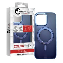 Husa Lemontti Husa Shield MagSafe iPhone 16 Pro Max Albastru, cu suport rotativ 360 grade