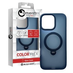 Husa Lemontti Husa Hybrid MagSafe iPhone 16 Pro Max Albastru, cu suport rotativ
