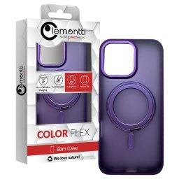 Husa Lemontti Husa Shield MagSafe iPhone 16 Pro Max Mov, cu suport rotativ 360 grade
