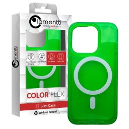 Husa Lemontti Husa Neon Hybrid MagSafe iPhone 15 Pro Verde