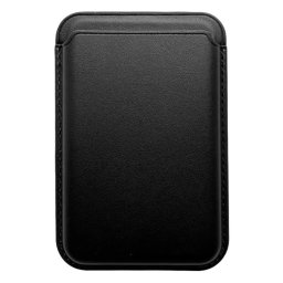 Suport card magnetic Lemontti pentru telefon, slim si practic, culoare negru