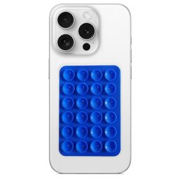Suport telefon Lemontti, silicon cu ventuze, albastru