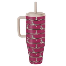 Burga Cana Termos On Hold 1.2 L cu capac anti scurgeri si pai reutilizabil, inox