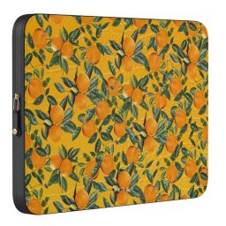 Burga Husa antisoc Laptop 14 inch Orange Lemonade, cu fermoar, rezistenta la apa