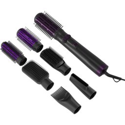 Aparat de coafat TESLA 6-in-1 SLH300BPR, 1000 W, 4 trepte de temperatura, 2 trepte de viteza, Ceramic, Black/Violet
