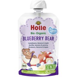 Piure de afine, banane si mere cu iaurt, fara gluten, pentru copii +8luni bio 100g