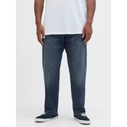Jack & Jones Plus Blugi JJIMIKE JJORIGINAL, barbati cu talie medie si croiala Conica, Albastru inchis (SELECTATI MARIMEA: 42, SELECTATI LUNGIMEA: 32)