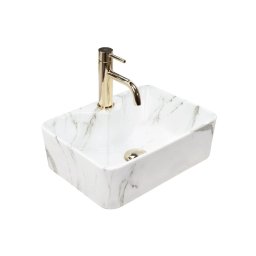 REA-U6504 - Lavoar pentru blat KELLY MINI 31x41 cm ceramică/imitație de piatră