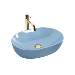 REA-U6620 - Lavoar pentru blat LISA 35x49 cm ceramică/albastru lucios