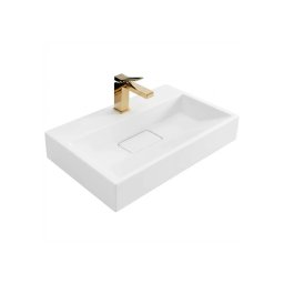 REA-U8901 - Lavoar pentru blat GOYA 37x60 cm compozit/alb mat