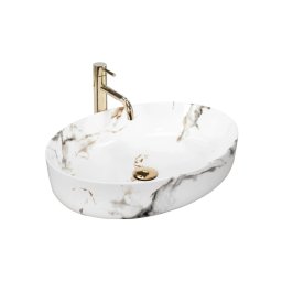REA-U1232 - Lavoar pentru blat QUEEN 41,5x55 cm ceramică/imitație de piatră