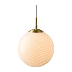 Halo Design 748341 - Pendul pe cablu CANDY 1xE27/25W/230V, diametru 20 cm, crem/alamă