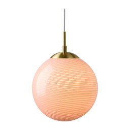 Halo Design 748488 - Pendul pe cablu CANDY, 1xE27/25W/230V, Ø 25 cm, roz/alamă