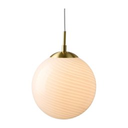 Halo Design 748563 - Pendul pe cablu CANDY, 1xE27/25W/230V, Ø 30 cm, crem/alamă