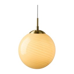 Halo Design 748587 - Pendul pe cablu CANDY 1xE27/25W/230V, Ø 30 cm, bej/alamă