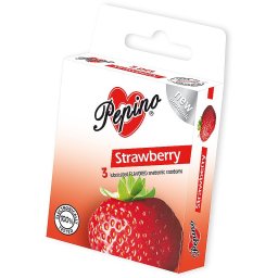 Pepino Strawberry prezervative 3 buc
