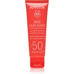 Apivita Bee Sun Safe Anti-Spot and Anti-Age Face Cream SPF 50 crema protectoare impotriva imbatranirii pielii SPF 50 50 ml