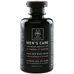 Apivita Men's Care Hair and Body Wash with Cardamon & Propolis gel de dus si sampon 2in1 250 ml