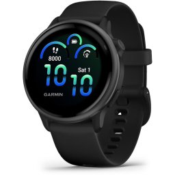 Smartwatch Garmin vivoactive 6, GPS, 42mm, curea silicon, Slate/Black Slate/Black