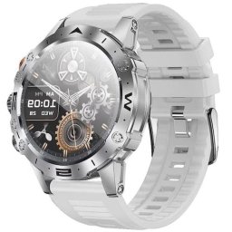 Smartwatch HOCO Y20, Functie Apel Bluetooth 5.1, Memorie 128MB, 300mAh, Ecran 1.53 inch, Curea Silicon Silver