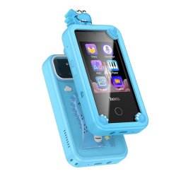 Telefon pentru copii Hoco Y103, 2.8 inch, 22 jocuri, 145x70x21mm Albastru