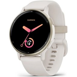 Smartwatch Garmin vivoactive 5, GPS, 42mm, curea silicon Cream Gold/Ivory