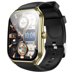 Smartwatch Hoco cu Functie Apelare, Ecran AMOLED 1.96 inch, Rezistent la apa IP67, Model Y28 Gold