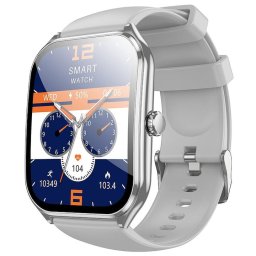 Smartwatch Hoco cu Functie Apelare, Ecran AMOLED 1.96 inch, Rezistent la apa IP67, Model Y28 Silver
