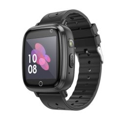 Smartwatch HOCO Y100, pentru Copii, Baterie 400mAh, Bluetooth, Memorie 32Mb+32Mb, Curea silicon Negru