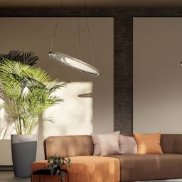 Lustră Redo Vance, negru lucios , telecomanda, LED CCT, 70W, 5800 lumeni, 2700K/4000K/5000K, D.65 cm, 01-3738