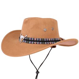 Pălărie cowboy Bizon maro