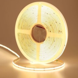 Banda led COB 12W/m 480led/m 2700K 24V IP67 rola 5m PCB 8mm PIN 5.3 MM
