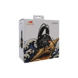 BARACUDA BGH-031B CONCH-B Căști de gaming cu fir cu microfon - Negre