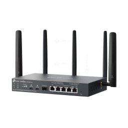 Router VPN 4G+Cat6 dual band TP-LINK ER706WP-4G, WiFi 6, 2.4/5 GHz, 2402 Mbps, Black