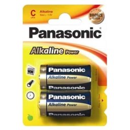 Baterie alcalina C (R14), set 2 bucati, Panasonic