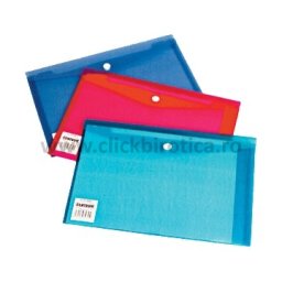 Plic plastic A5 cu capsa Centrum - culori asortate