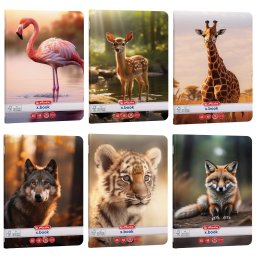 Caiet A5, 48 file velin, Herlitz Animals, FSC