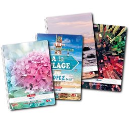 Caiet A5 100 file cu spirala Enjoy Life, Herlitz