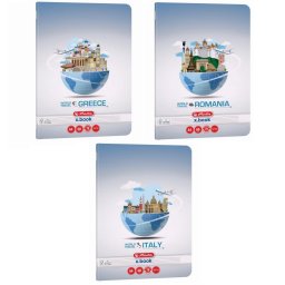 Caiet A4, 60 file, Herlitz Travel, hartie 70 g/mp, FSC