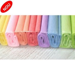 Hartie creponata 0,5x2m, set 10 culori pastel, Koh-I-Noor