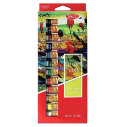 Culori ulei set 12 bucati, 12ml, Daco