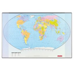Mapa birou 45x70cm harta lumii, Herlitz