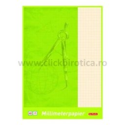 Hartie milimetrica A3 80g/mp, Herlitz