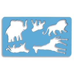 Sablon 5 animale salbatice 21 x 12 cm, Koh-I-Noor