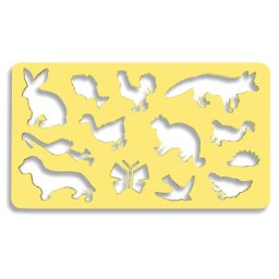 Sablon 13 animale 21 x 12 cm, Koh-I-Noor