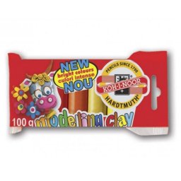 Plastilina 5 culori, 100g, Koh-I-Noor