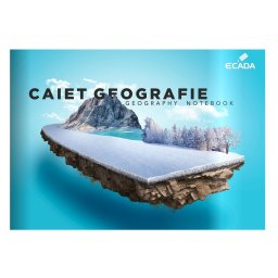 Caiet geografie A4 24 file Ecada, hartie 70g/mp